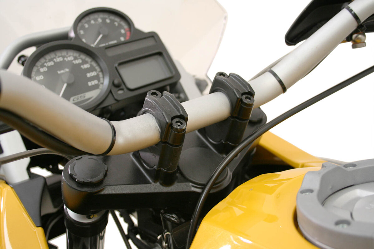 SW-Motech Handlebar riser, black for Ø 28 mm handlebar, H=30 mm for BMW F 800 GS Adventure - SW Motech