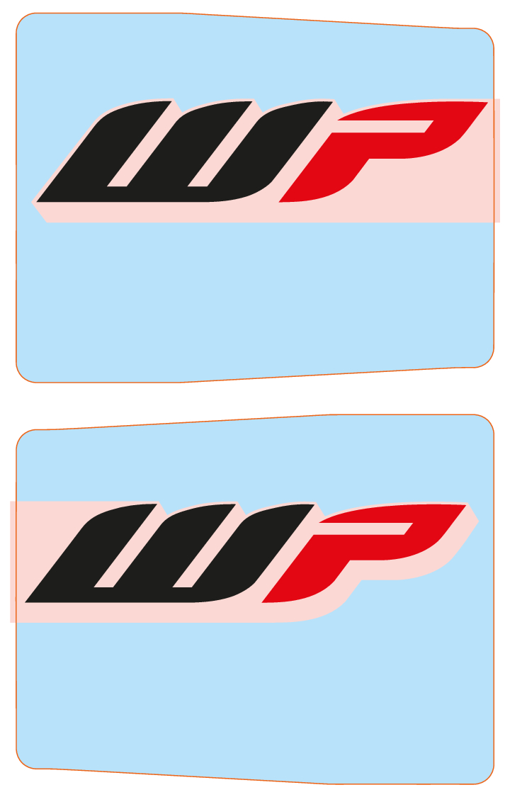 KTM fork protection sticker set transparent