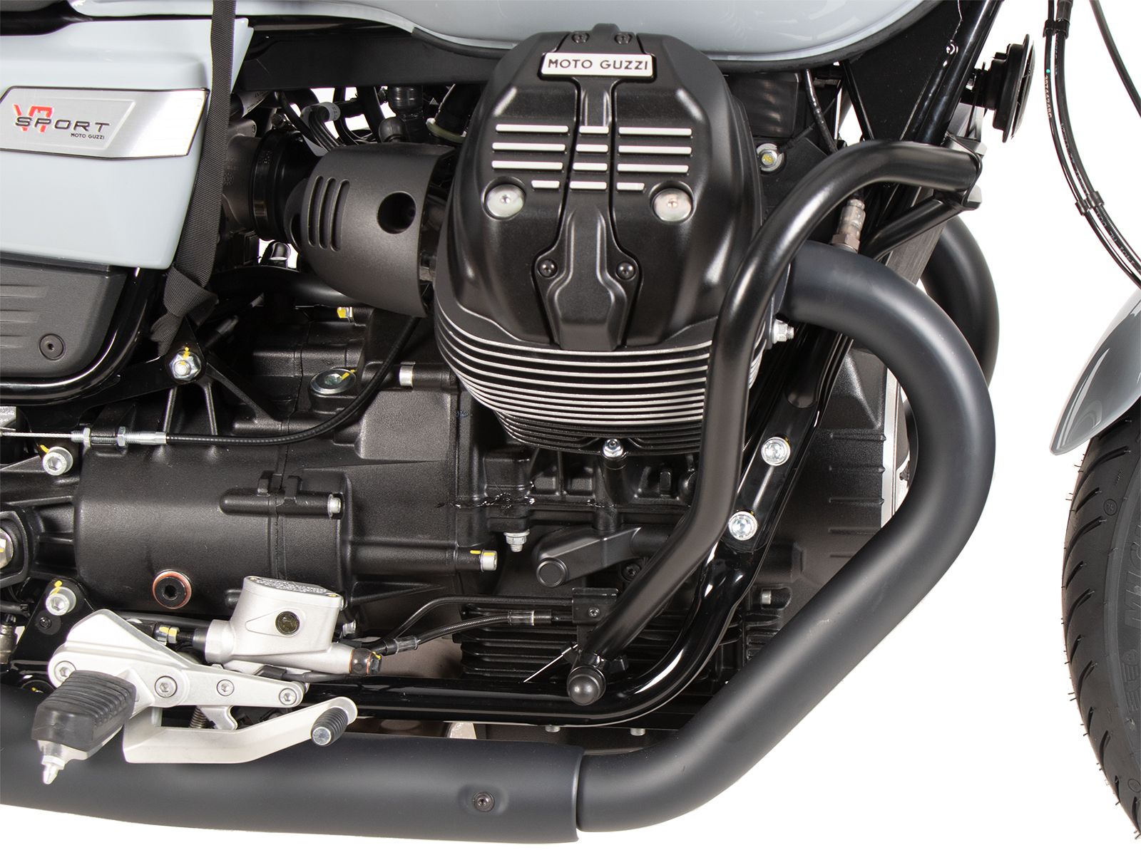 Engine guard black for Moto Guzzi V7 850 Stone (25-) Hepco & Becker