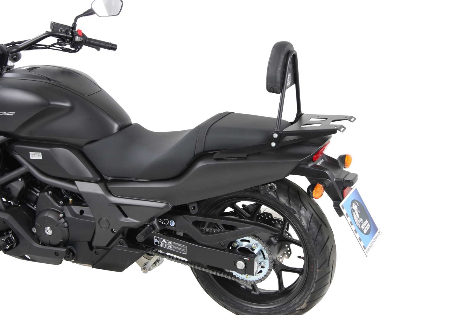 Sissybar with luggage rack black for Honda CTX 700 /N /DCT (14-17) Hepco & Becker