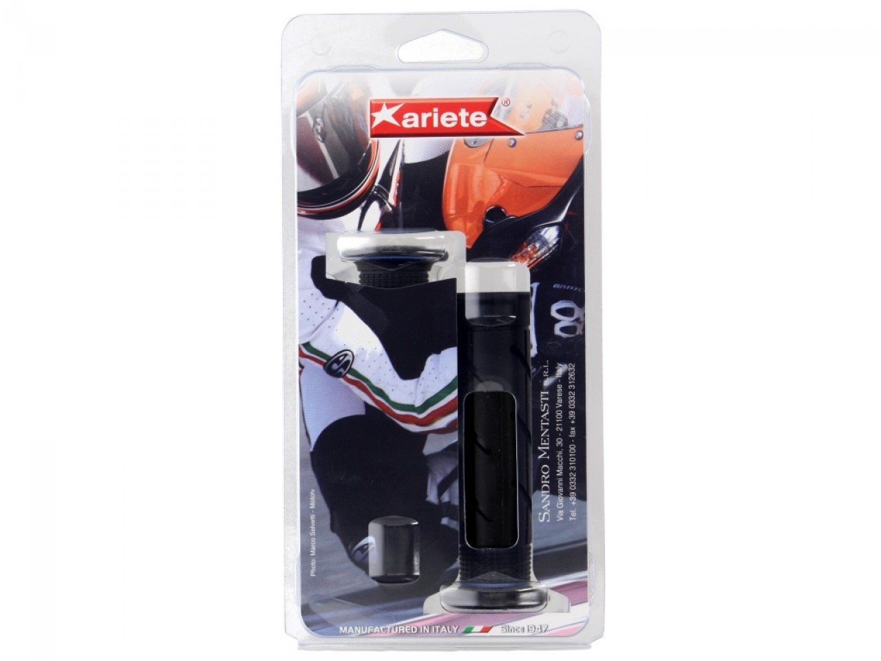 ariete rubber grip set closed, length: 120 mm, black
