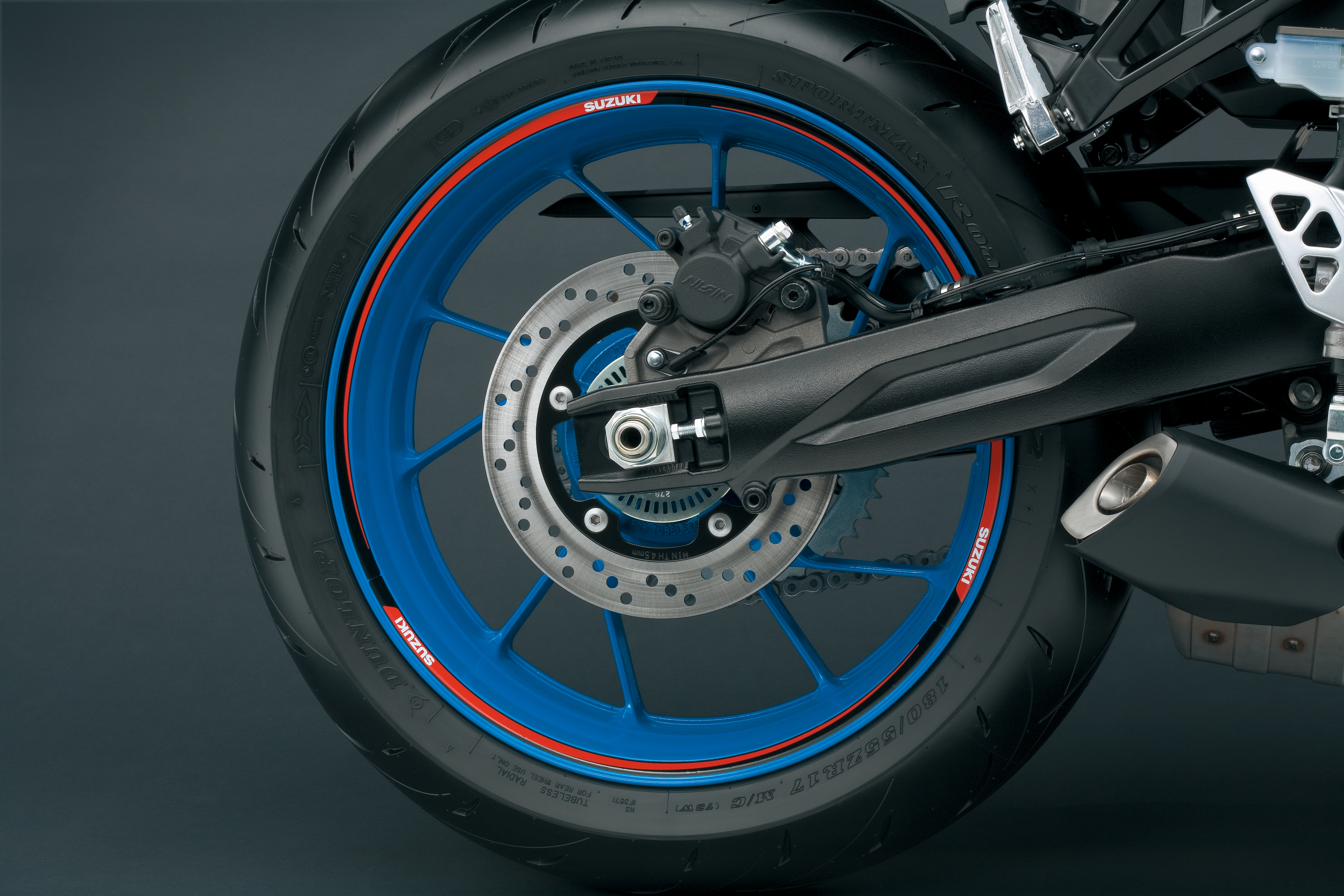 Rim sticker (red / black) Suzuki GSX-8S 2023- Original Accessories