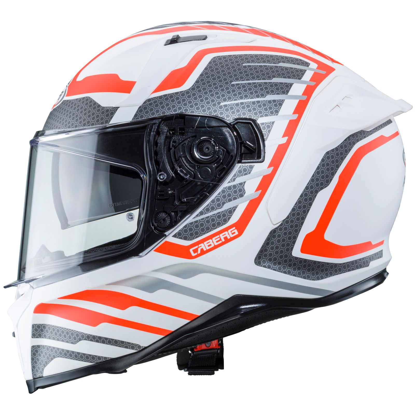 Caberg helmet Avalon Forge, matt white / fluo orange silver