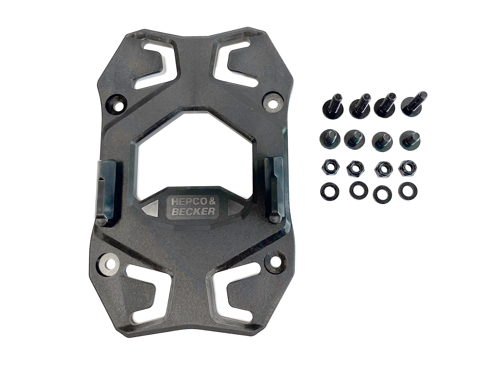 Basic rear bag attachment on the carrier side for Smartracks/Sportracks - Hepco & Becker