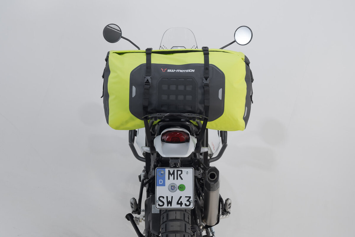 SW-Motech Drybag 600 rear bag for Kawasaki Ninja H2 SX SE, ZXT02P, yellow / gray - SW Motech