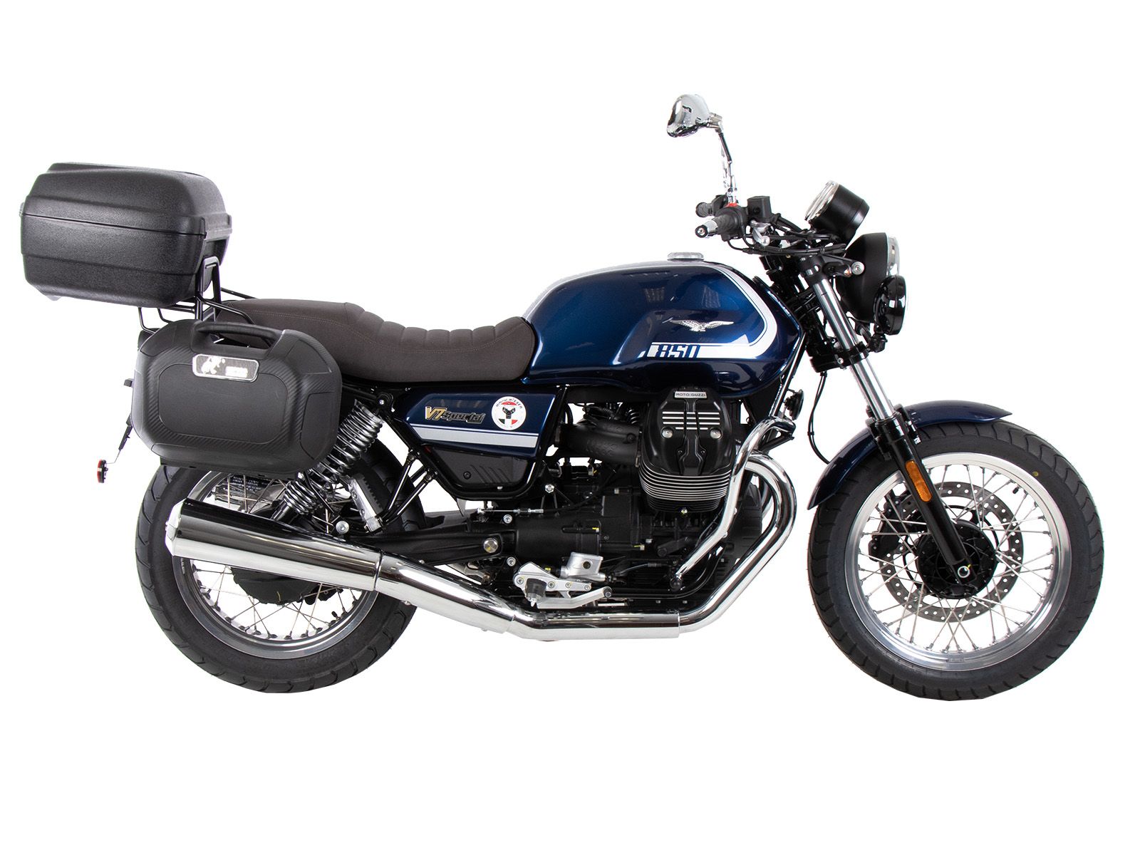 C-Bow side carrier black for Moto Guzzi V7 850 Special/Stone/Centenario (21-24) Hepco & Becker