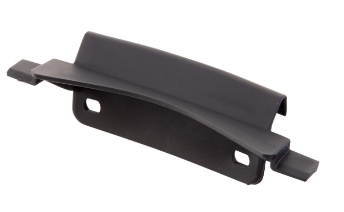 Connector mono slot tube leg shield black matt for Vespa Primavera/Sprint 50-150ccm