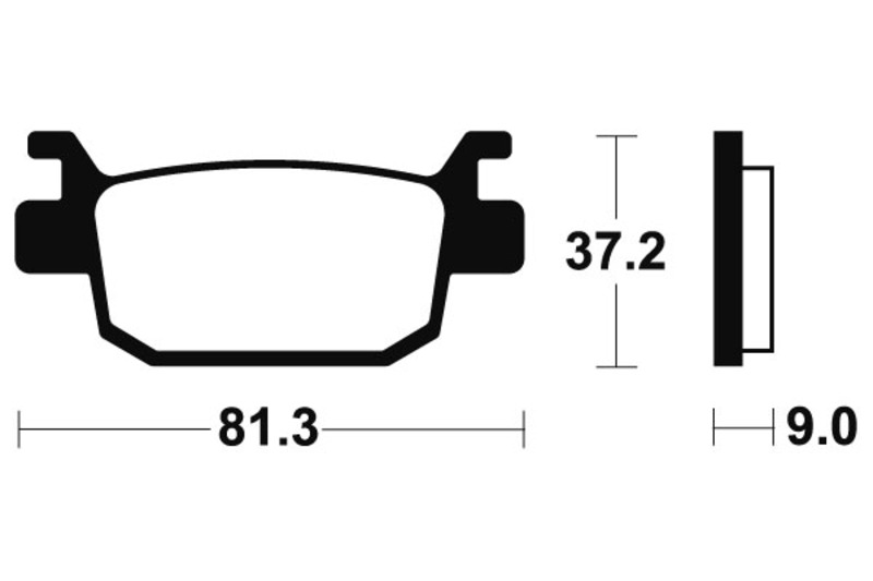 Tecnium brake pads MR332 sintered metal