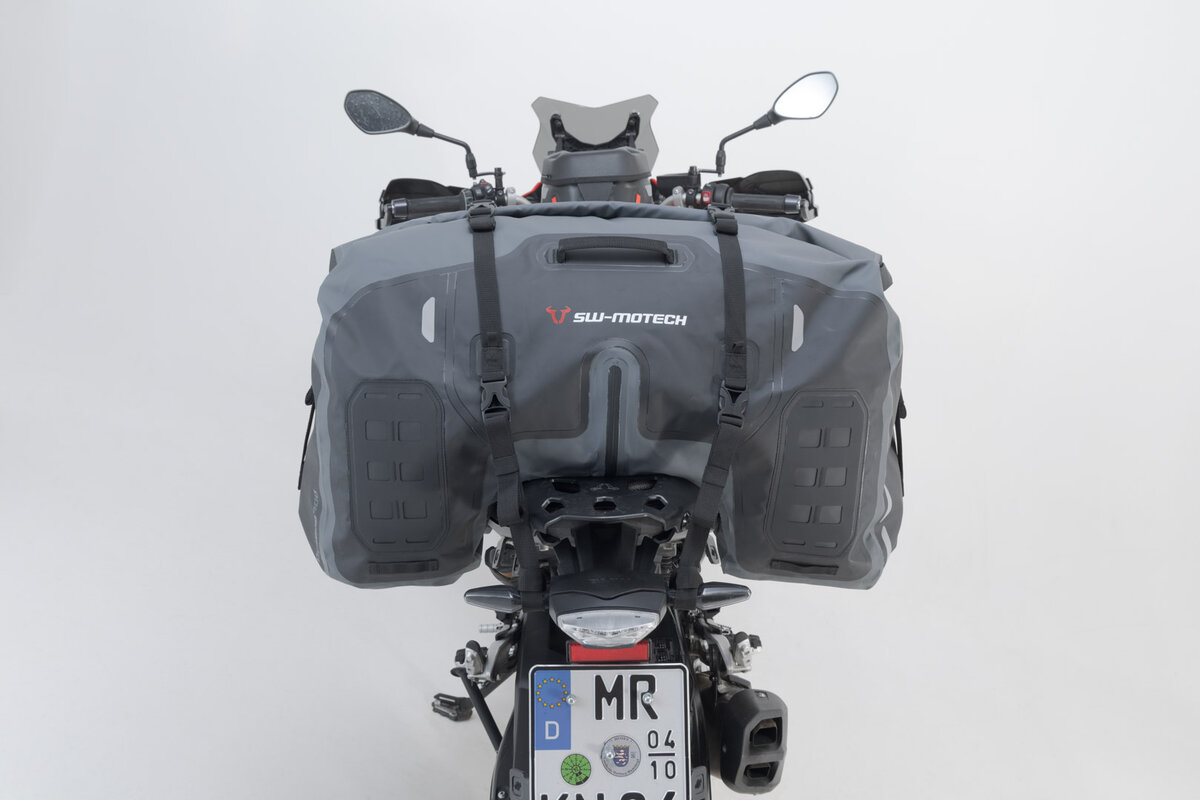 SW-Motech Drybag 700 rear bag for Kawasaki Ninja 650, black / gray - SW Motech