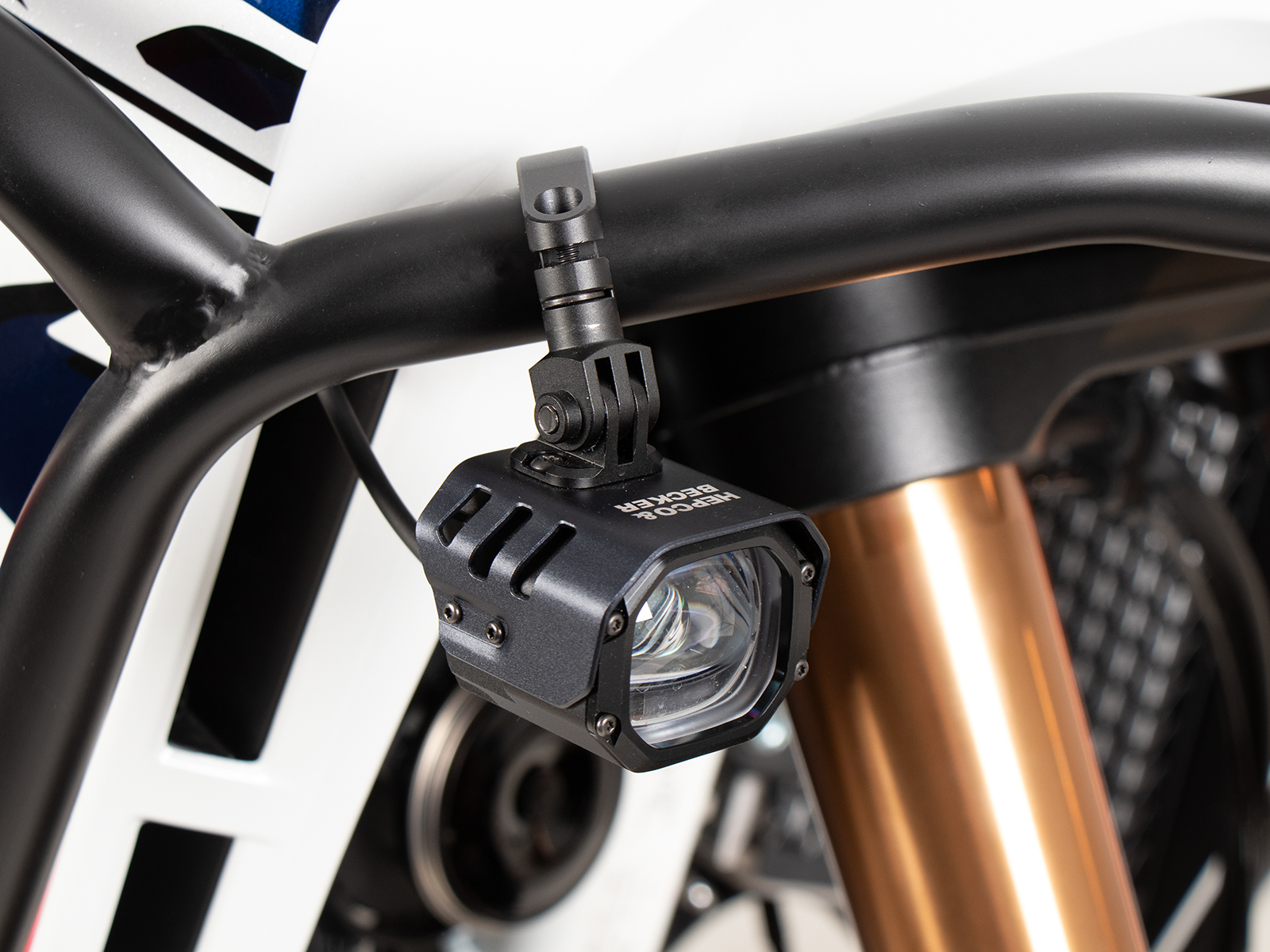 LED auxiliary headlight Nova incl. universal mounting for tube Ø18-25mm Hepco & Becker