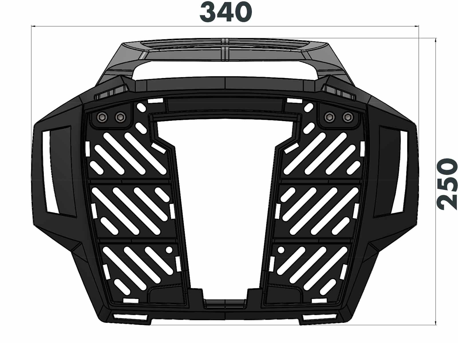 Alurack Topcaseträger for Yamaha Ténéré 700 World Raid (22-) Hepco & Becker