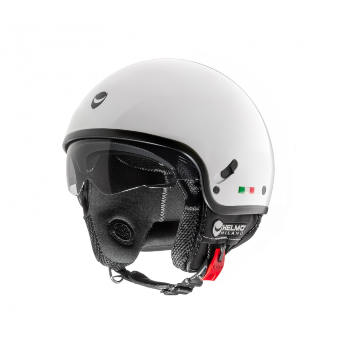 Helmo Milano Demi Jet, Puro Slider, white, glossy