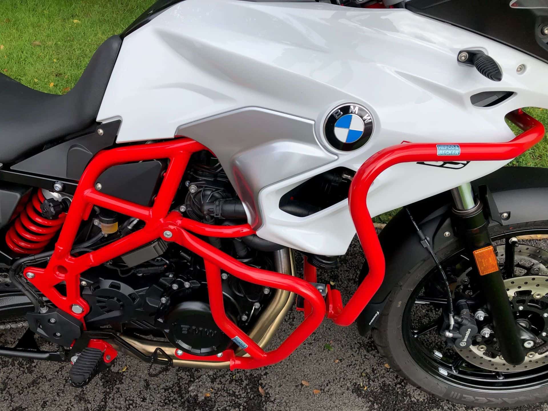 Engine guard red for BMW F 800 GS (08-18) Hepco & Becker