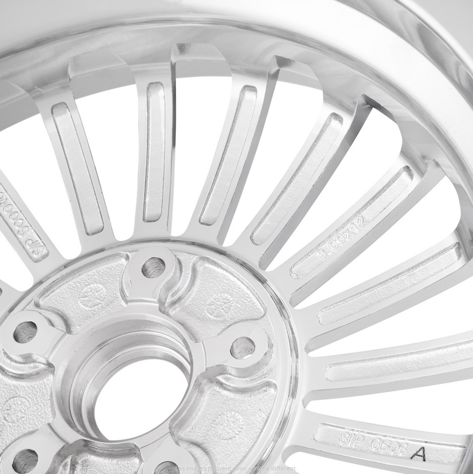 Rim front/rear for Vespa GTS/GTS Super/GTV/GT 60/GT/GT L 125-300ccm, chrome