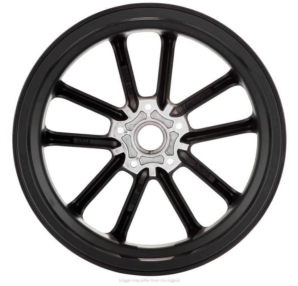 Rim front/rear 13" for Vespa GTS/GTS Super/GTV/GT 125-300cc, black with silver rim