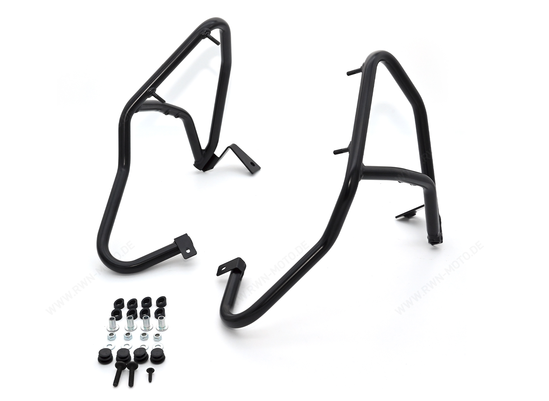 Protection bar, front, black, matt, stainless steel, Aprilia SR GT Compact 125 / 200