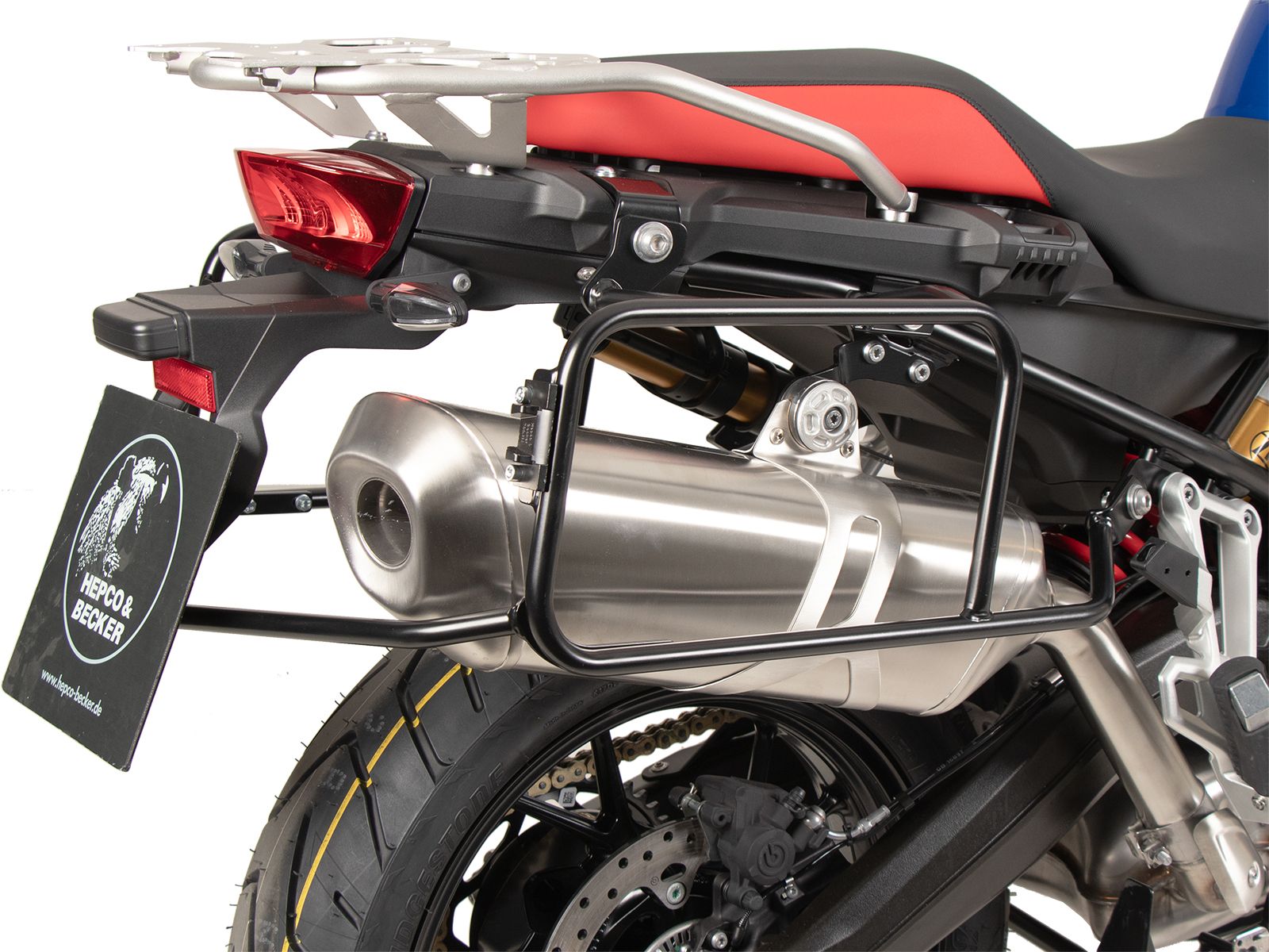 Side case carrier Lock-it removable black for BMW F 800 GS (24-) Hepco & Becker