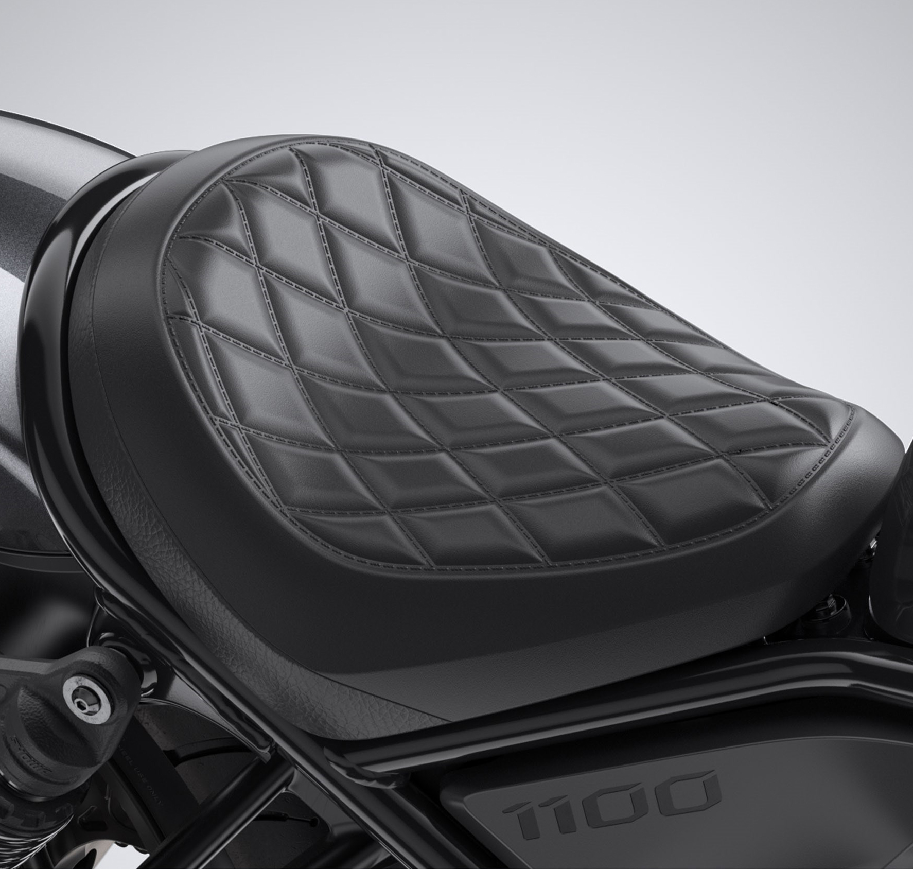 Diamond-Stitch comfort seat black for Honda CMX 1100 Rebel (21-25) Original