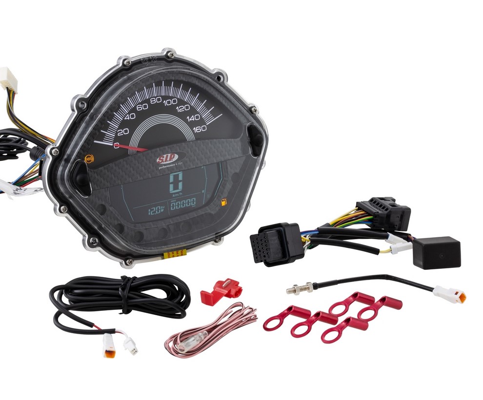 Tachometer / speedometer for Vespa GTS 250cc (-'13), carbon-look