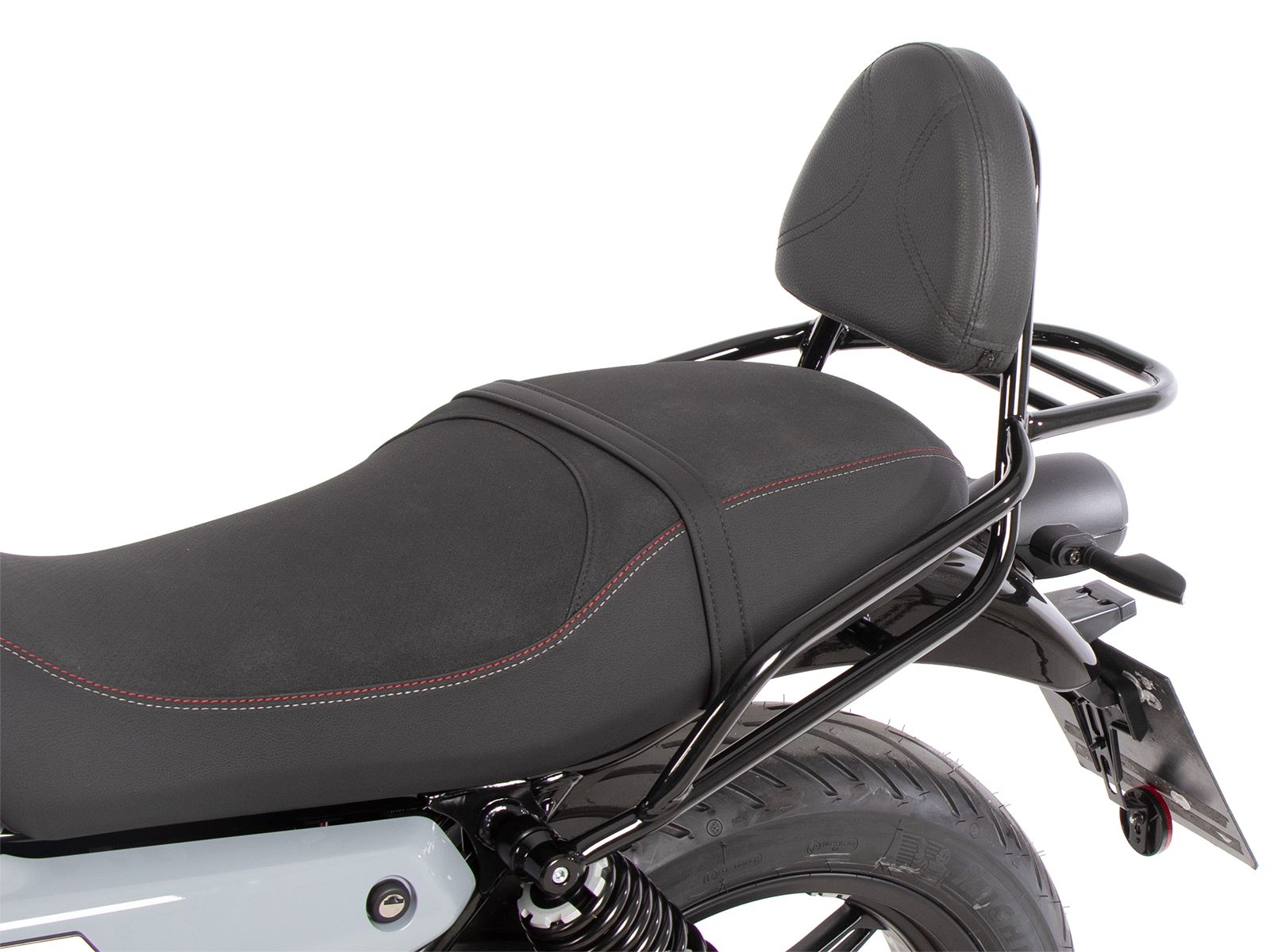 Sissybar with luggage rack black for Moto Guzzi V7 850 Sport (25-) Hepco & Becker