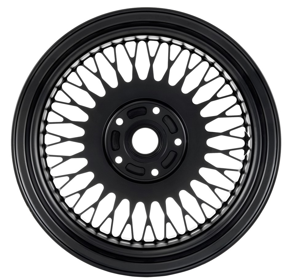 Rim Comb 1 front/rear for Vespa GTS/GTS Super/GTV/GT/946 125-300cc, black glossy