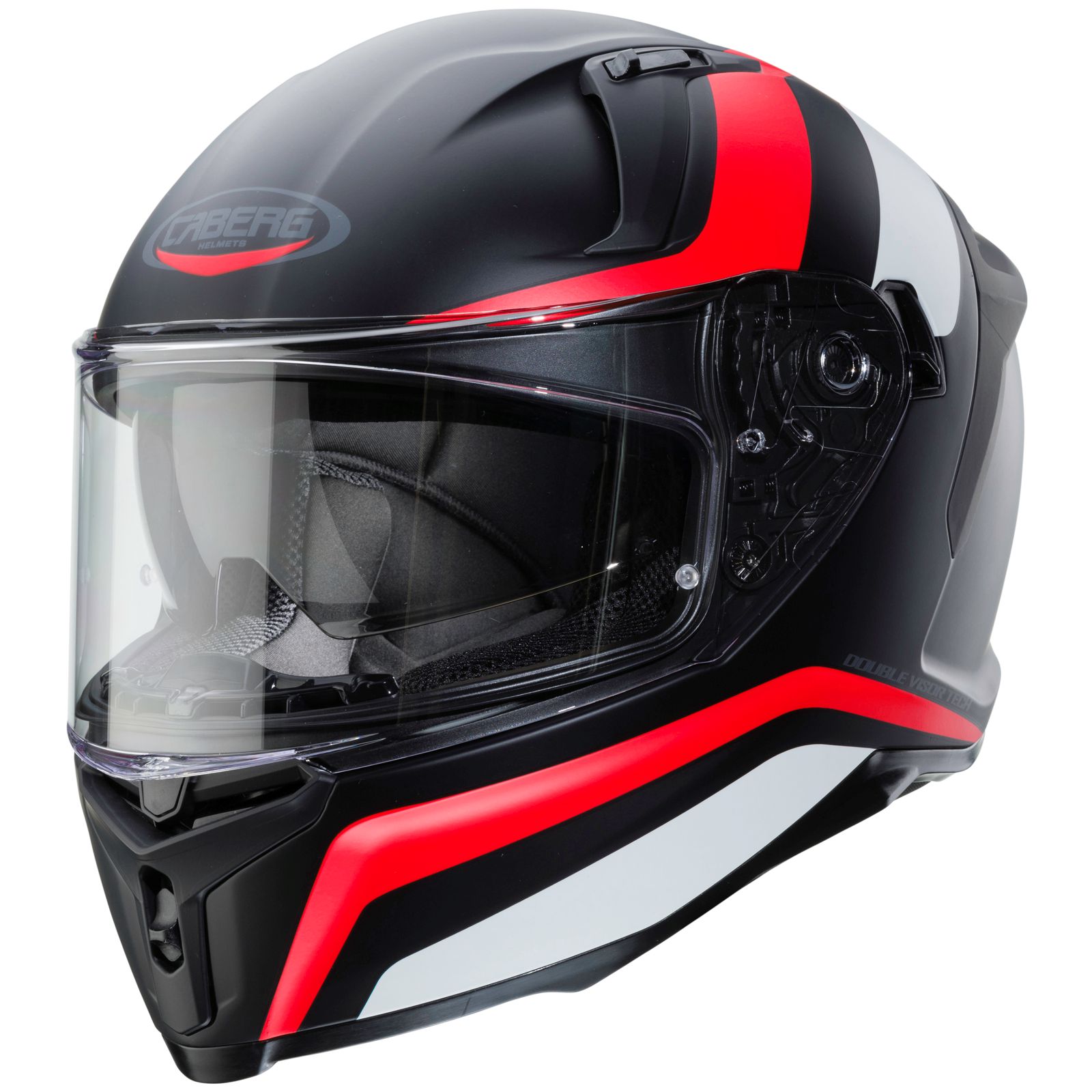 Caberg helmet Avalon Blast, matte black / white red