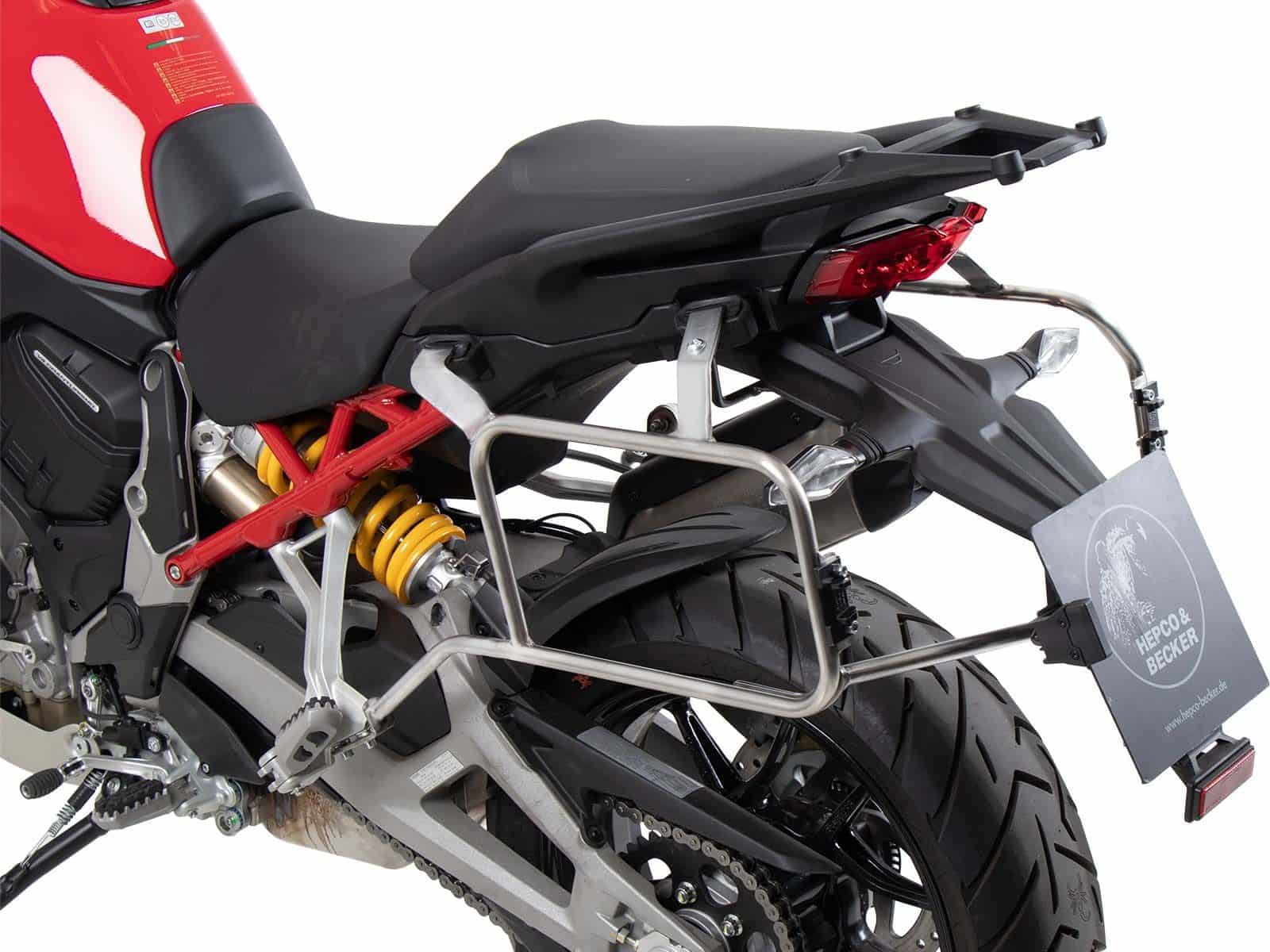Side case carrier cutout stainless steel for Ducati Multistrada V4 /S /Pikes Peak /Rally /RS (25-)