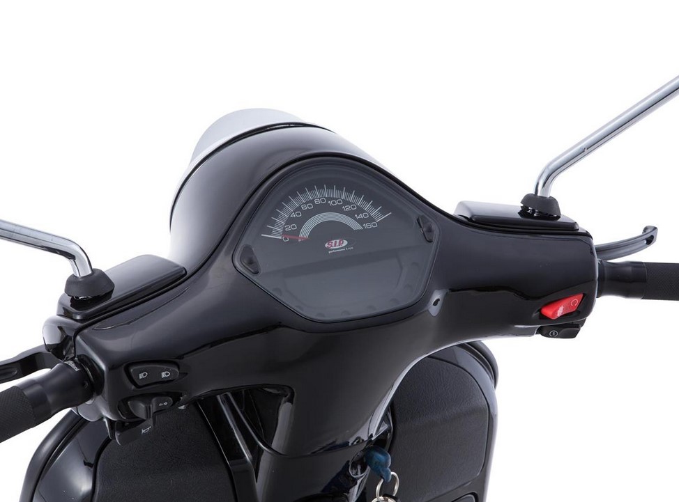 Tachometer/Speedometer for Vespa GTS/GTS Super/GTS SuperSport, i.e., 125-300cc (-'14), black