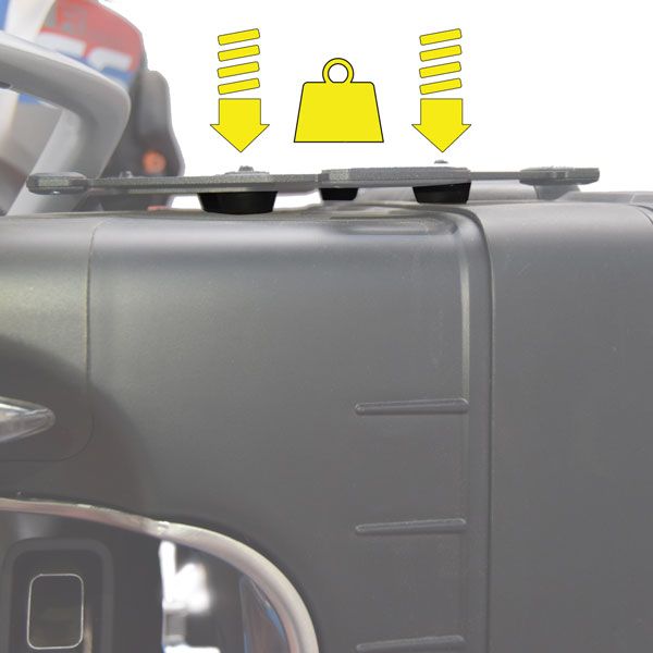 Additional luggage rack left for BMW F 850 GS, R 1200 GS LC /Rally, R 1250 GS, aluminum, black
