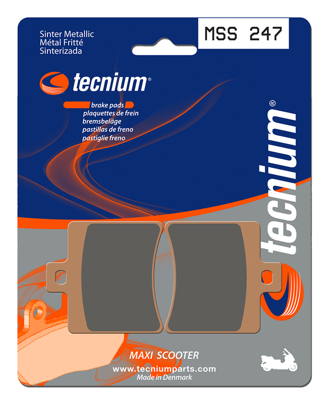 Tecnium Maxi Scooter sintered metal brake pads - MSS247