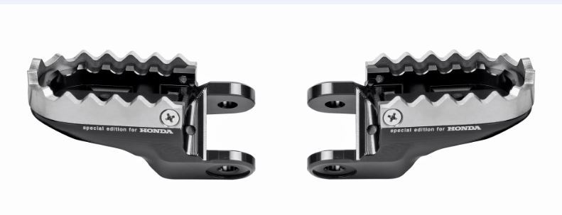 Rizoma footrest set black for driver for Honda CRF1000L Africa Twin (Bj.18-) Original Honda
