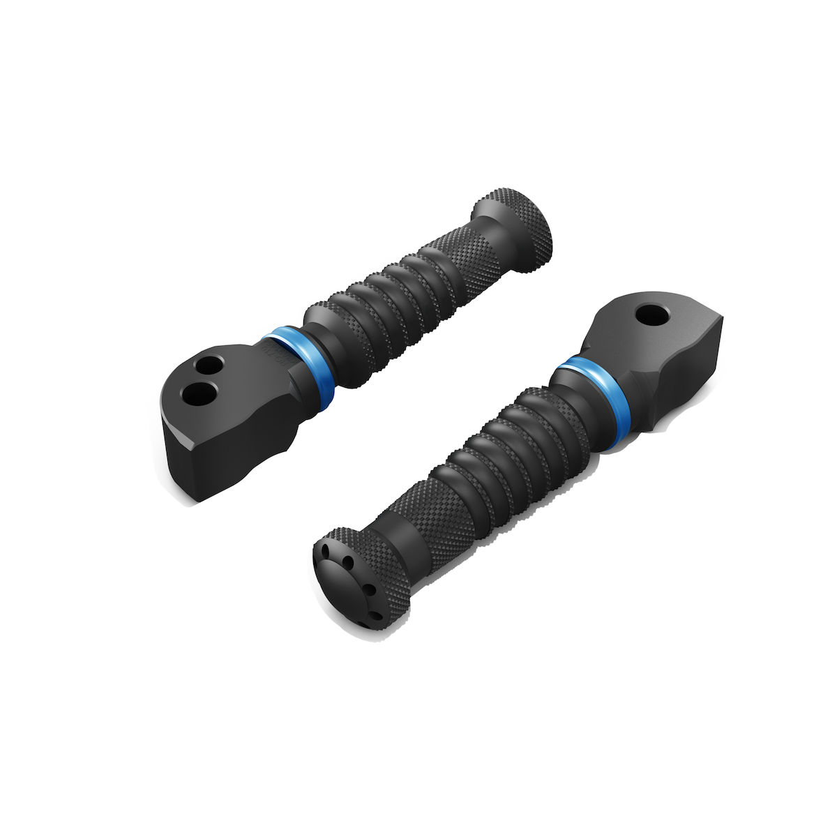 Custom footrests for passenger blue Original Yamaha