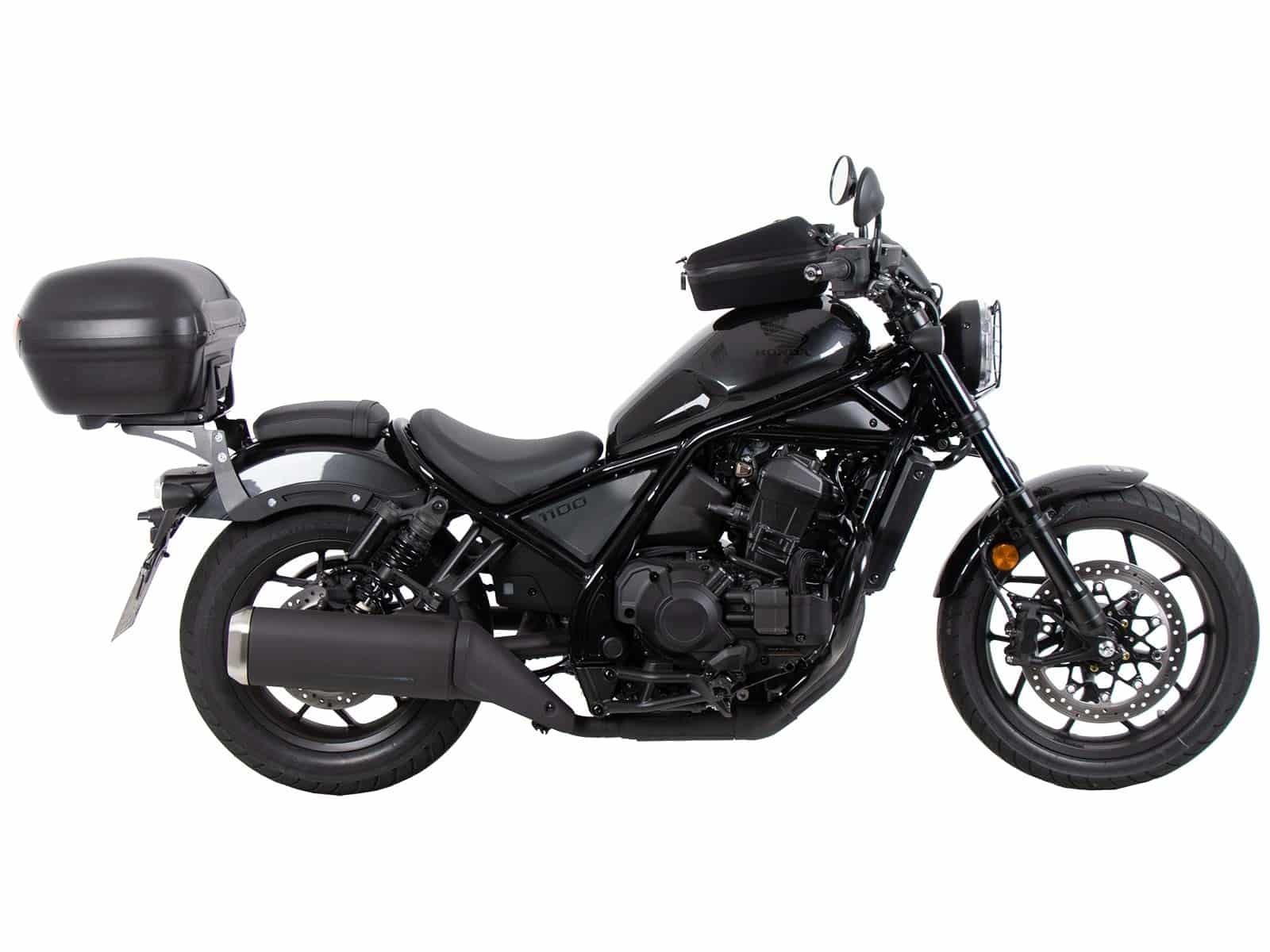 Alurack top case carrier black for Honda CMX 1100 Rebel /DCT (21-24) Hepco & Becker