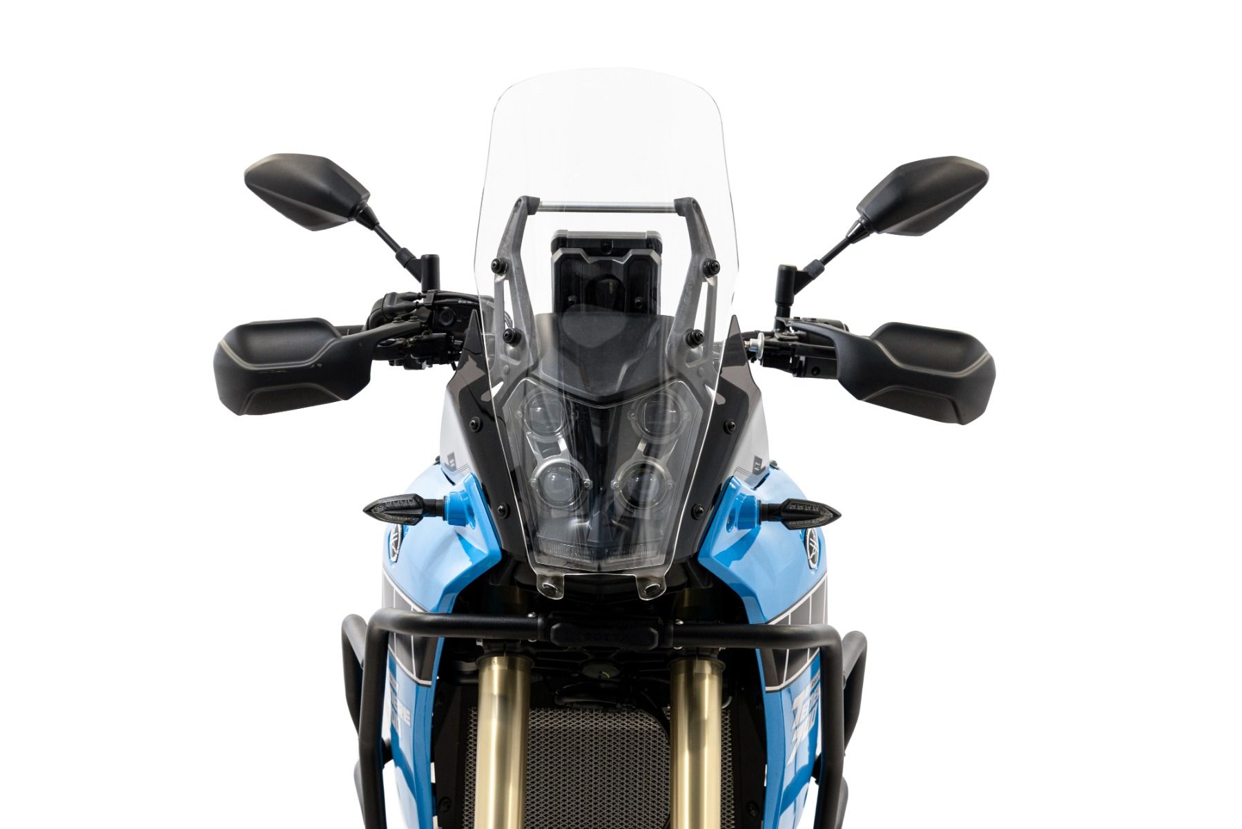 Clear Rally Windshield with Headlight Protector for Yamaha Ténéré 700 (19-24)