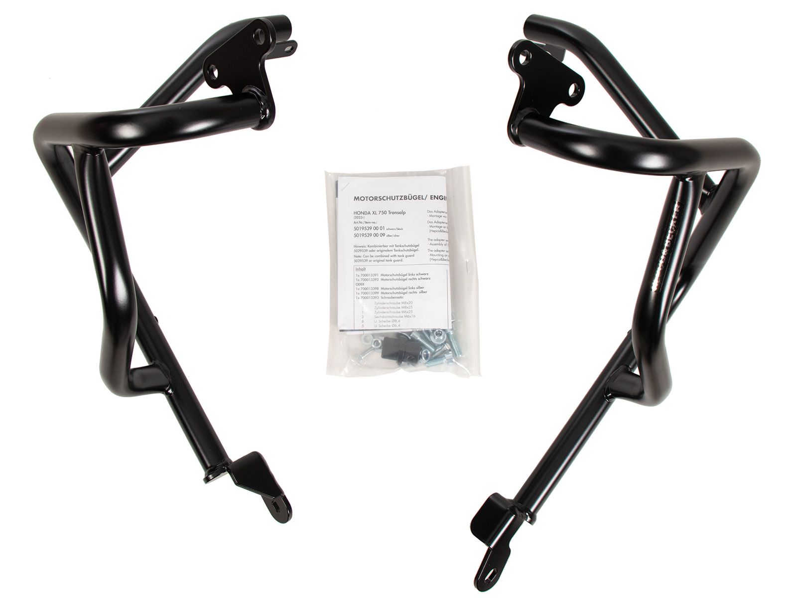 Black engine guard for Honda XL 750 Transalp (25-) Hepco & Becker