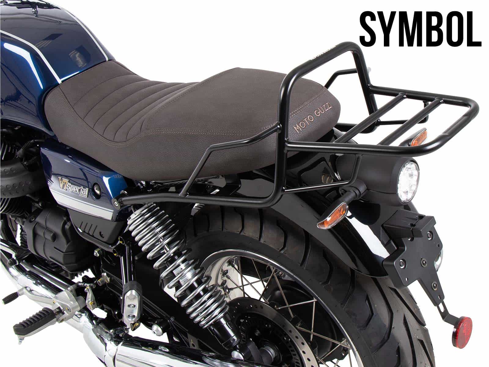 Tubular luggage rack Topcase carrier chrome for Moto Guzzi V7 850 Special/Stone/Centenario (21-24)