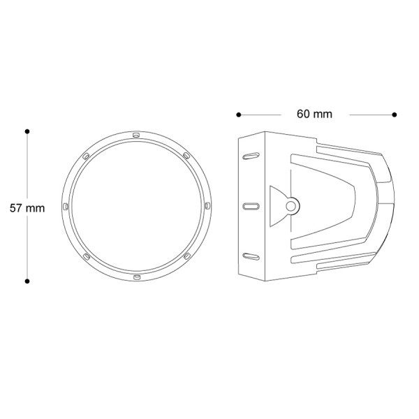 Auxiliary headlamp High Beam - Barracuda