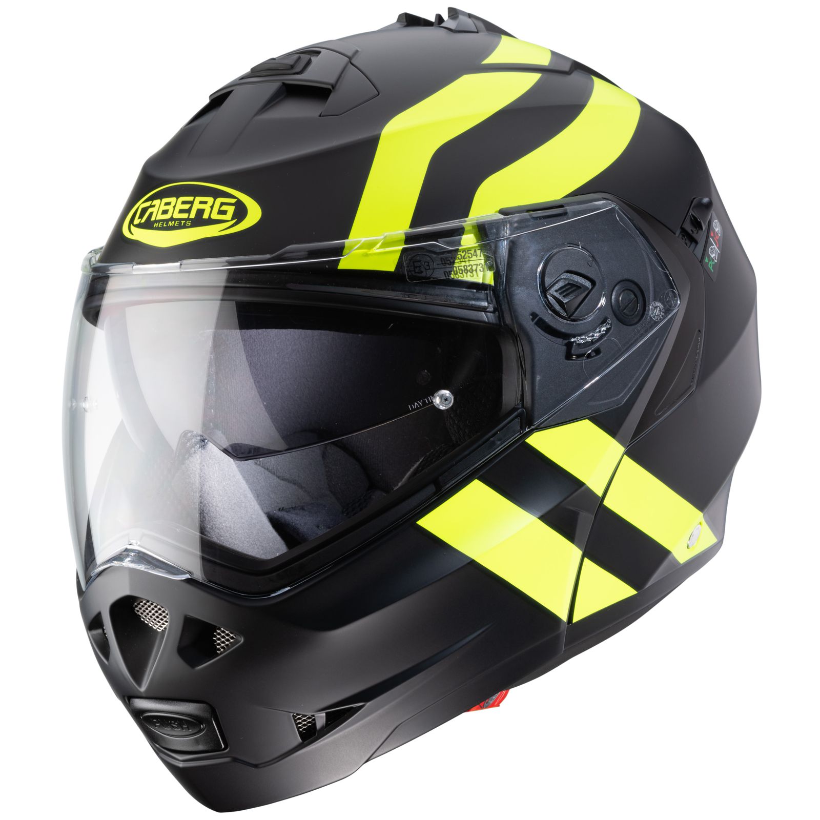 Caberg Helmet Duke II Superlegend, matte black / fluo yellow