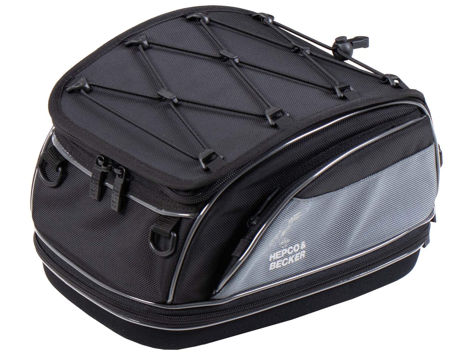 Rear bag Street black, universal belt attachment, Hepco & Becker