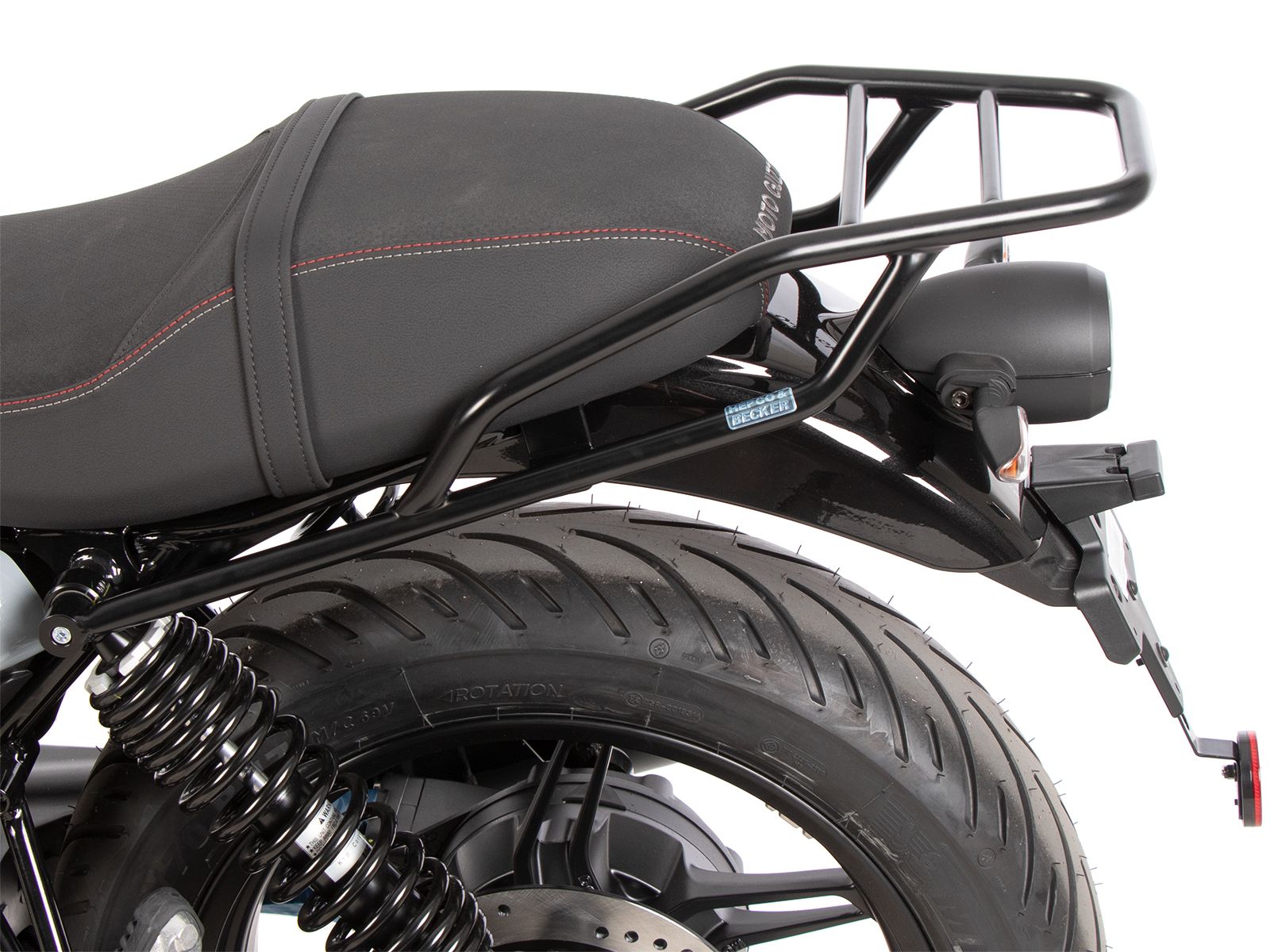 Tubular luggage rack black for Moto Guzzi V7 850 Sport (25-) Hepco & Becker