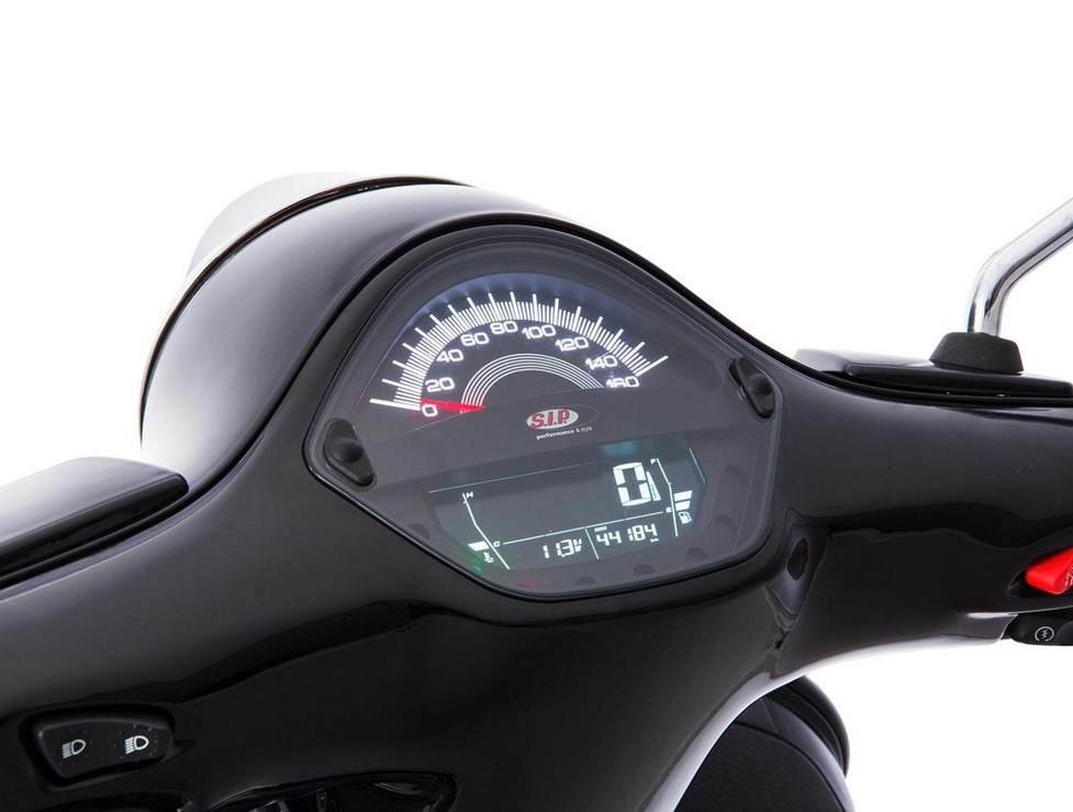 Tachometer/Speedometer for Vespa GTS/GTS Super/GTS SuperSport, i.e., 125-300cc (-'14), black