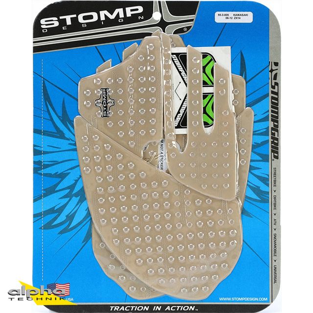 Stompgrip clear Volcano for Kawasaki ZZR1400 2012-20