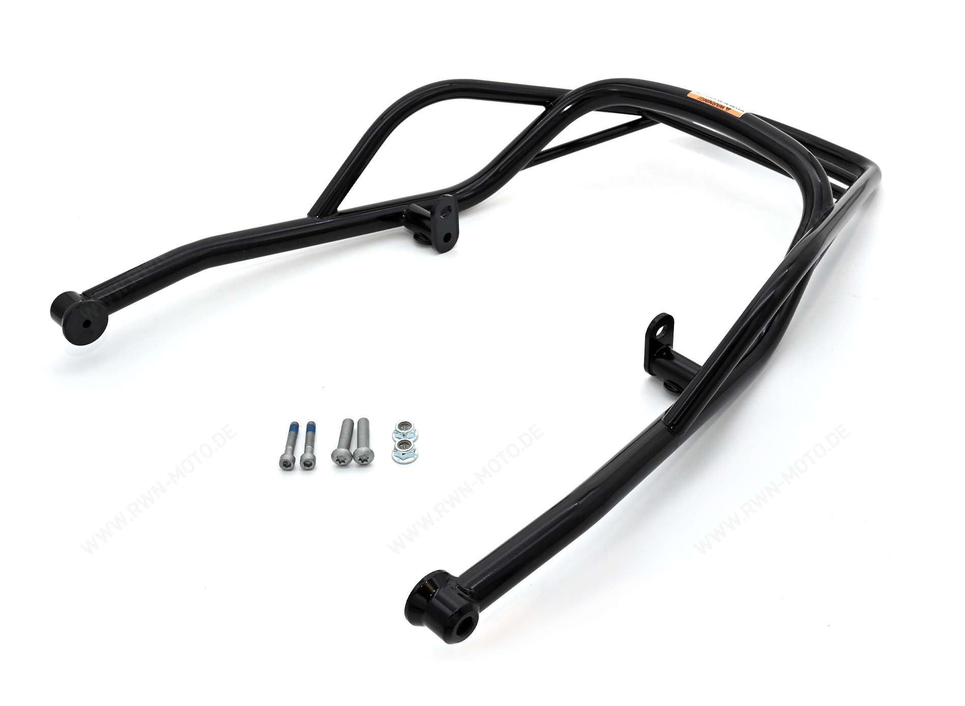 Luggage rack, rear, black, rigid for Moto Guzzi V7 850 2021-