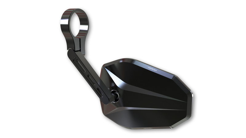 HIGHSIDER pro Handlebar End Mirror Victory Black Short (1pc)