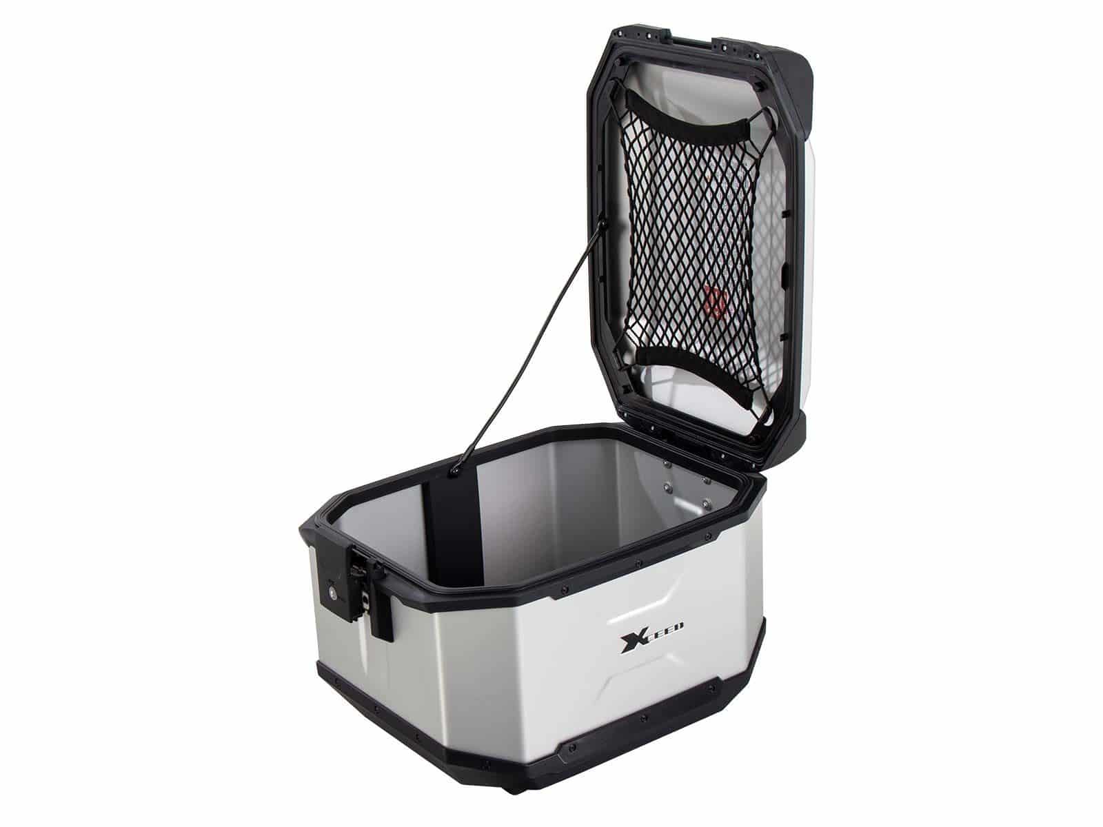 Xceed Aluminium Top Case, 45 litres, silver, Hepco & Becker
