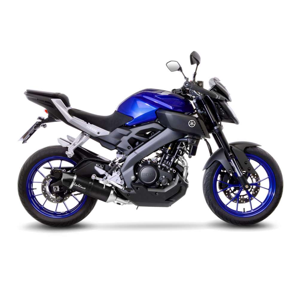 LeoVince complete system LV One Evo for Yamaha MT-125 /YZF-R 125, carbon, E-approval