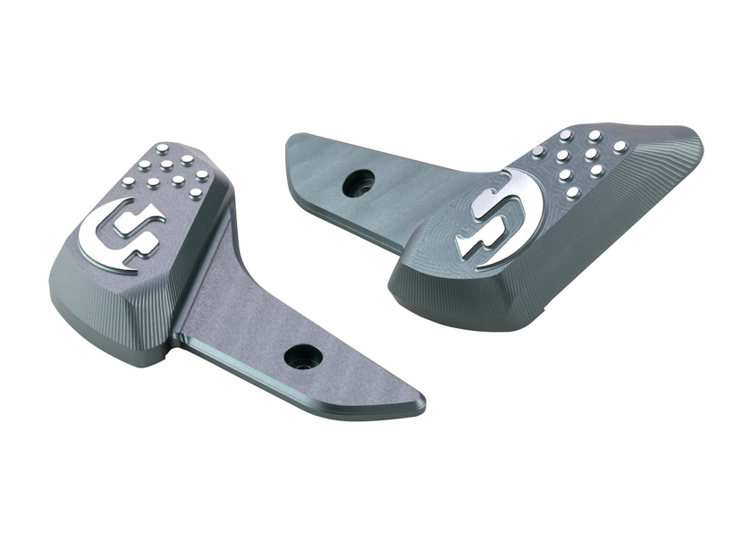 Footrests right and left for Vespa Primavera /Sprint 50-150ccm 2T/4T AC, gray dull
