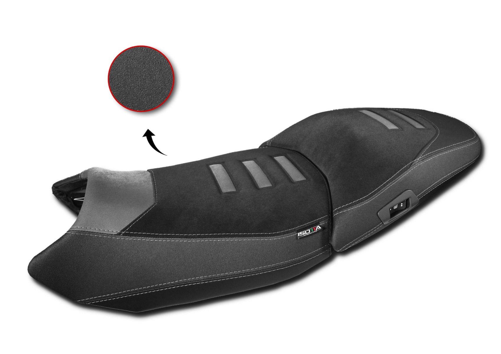 Seat cover lowered, in 3D fiber for BMW R 1300 GS