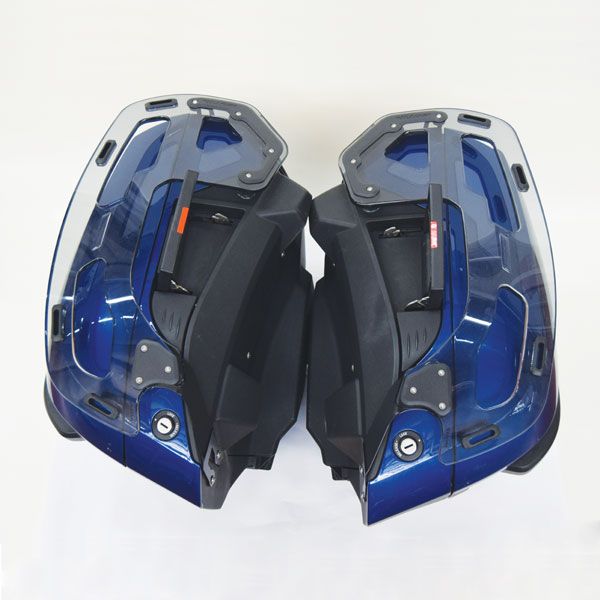 Luggage rack for side case BMW K 1600 GT/GTL, R 1250 RT, R 1200 RT, PMMA, light smoke