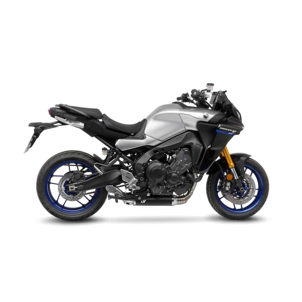 LeoVince complete system LV Race for Yamaha Tracer 9 /GT, stainless steel black, Euro5, ABE